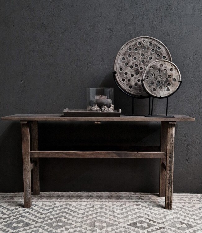 Luksa Home Collection Wandtafel Kyon | Antique Grey | H80 x B160 x D40 cm