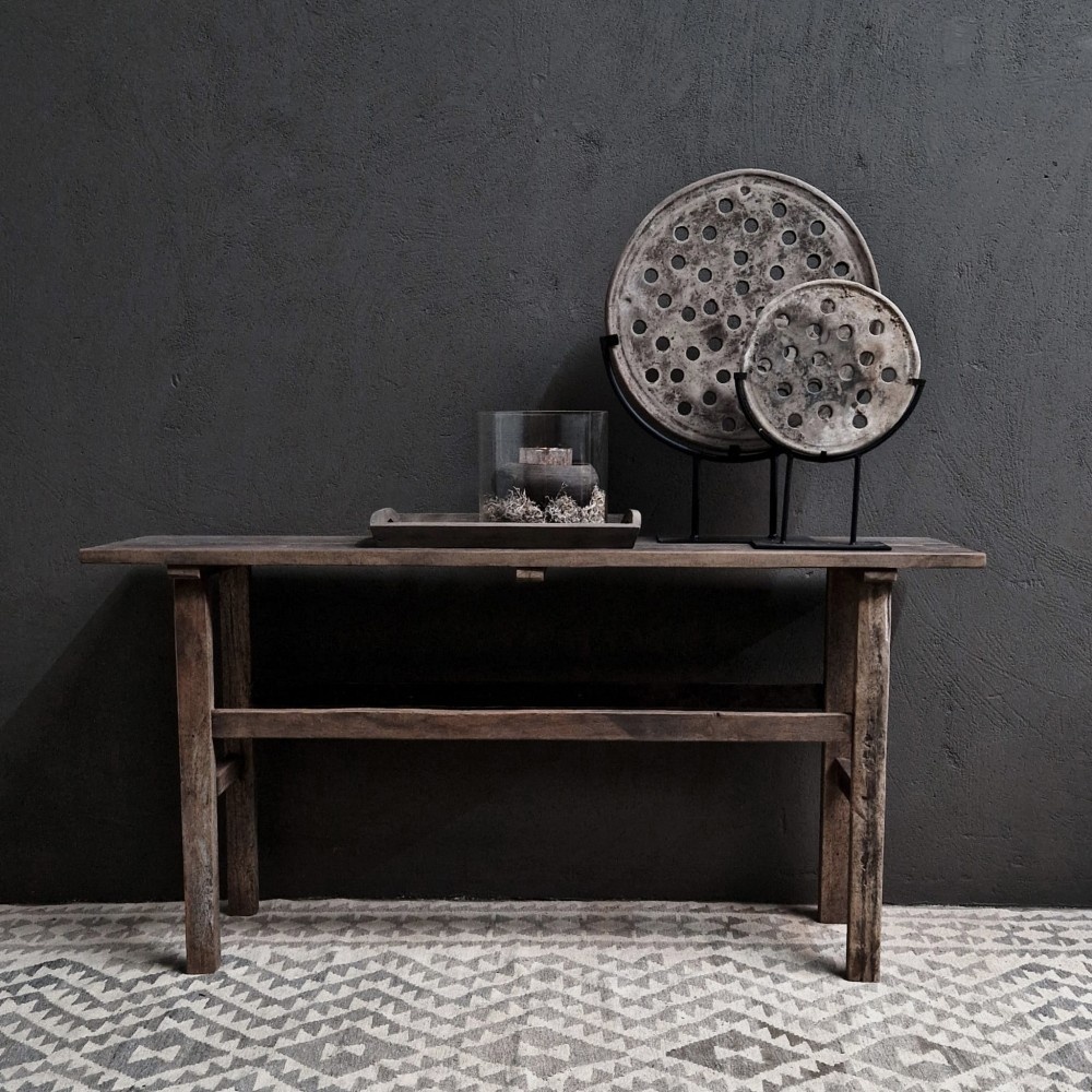 Luksa Home Collection Wandtafel Kyon | Antique Grey | H80 x B160 x D40 cm