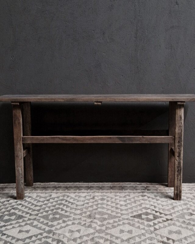Luksa Home Collection Wandtafel Kyon | Antique Grey | H80 x B160 x D40 cm