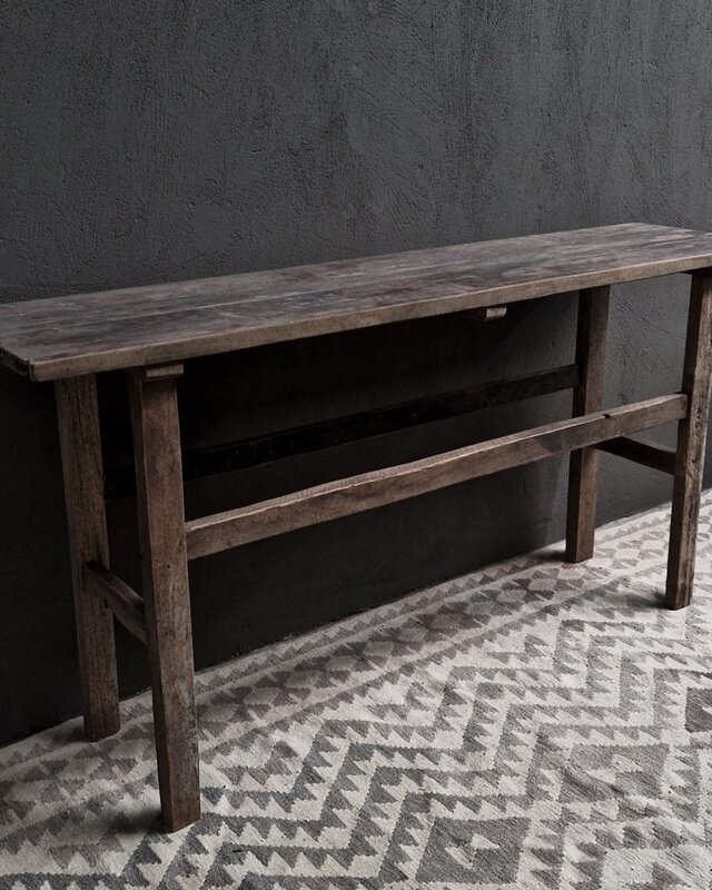 Luksa Home Collection Wandtafel Kyon | Antique Grey | H80 x B160 x D40 cm
