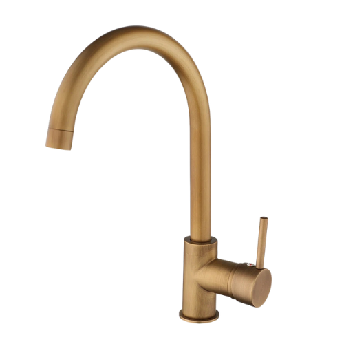 Rene Houtman Landelijke Keukenkraan | Bronskleurig | Draaibaar