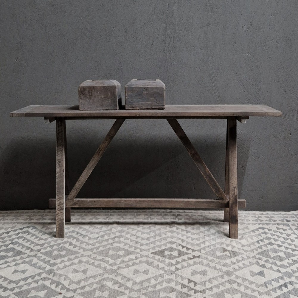 Luksa Home Collection Wandtafel Lei | Antique Grey | H80 x B160 x D40 cm