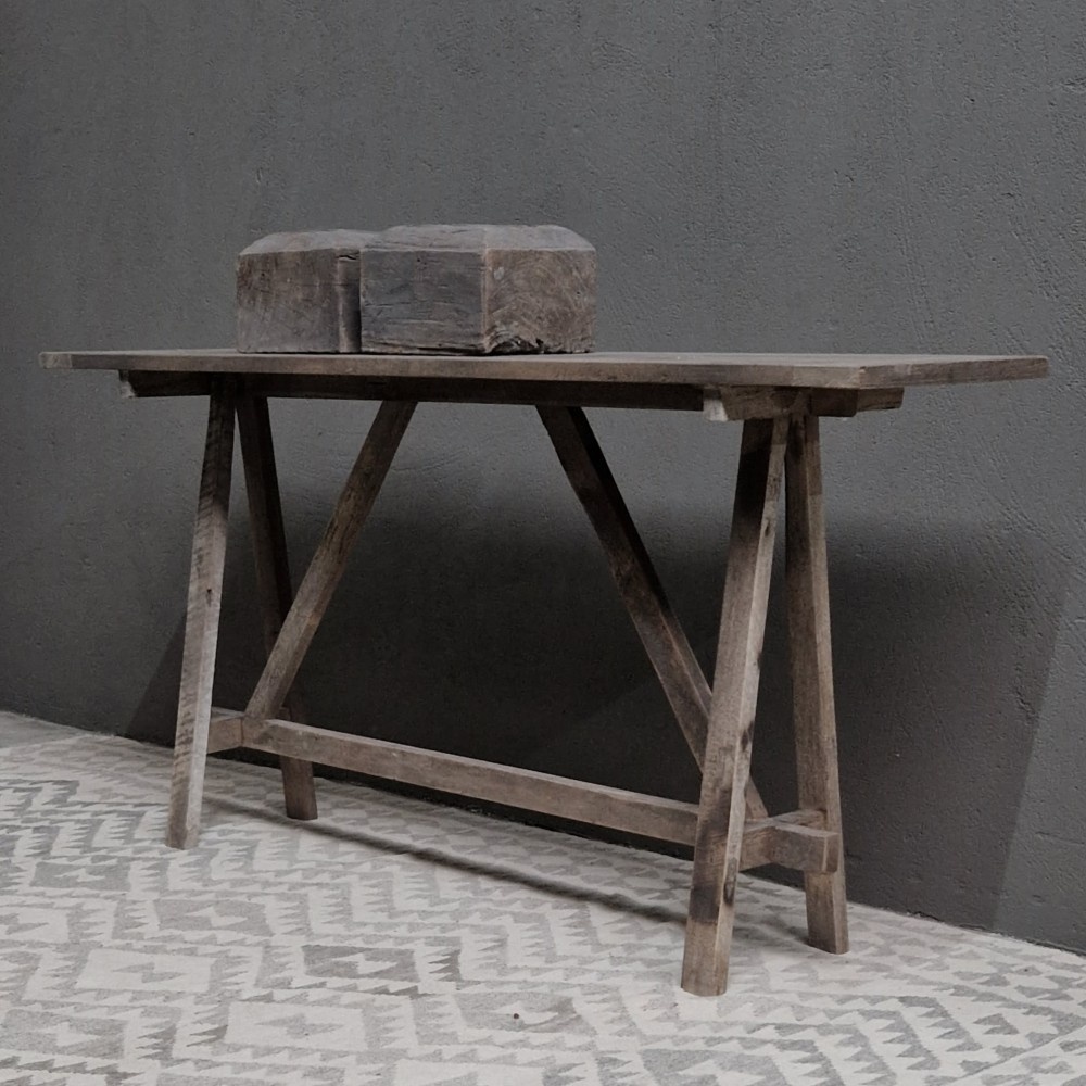 Luksa Home Collection Wandtafel Lei | Antique Grey | H80 x B160 x D40 cm