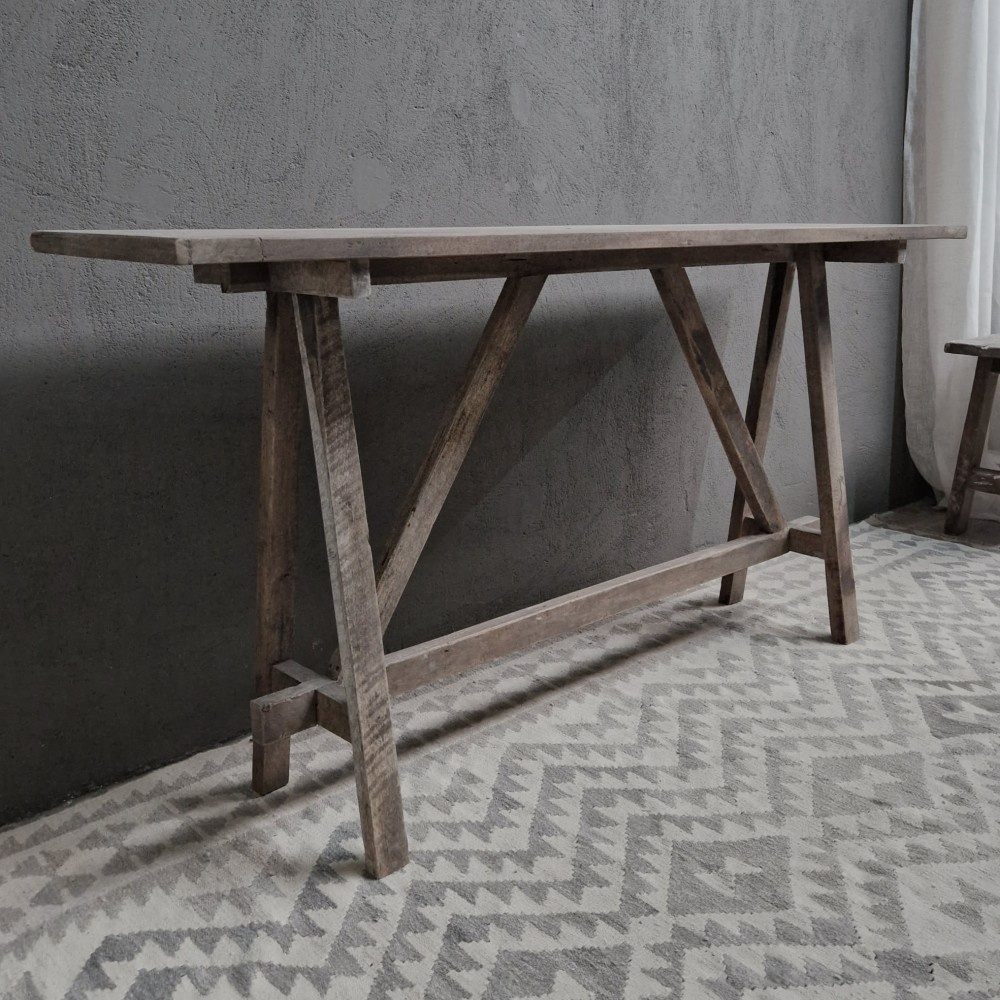 Luksa Home Collection Wandtafel Lei | Antique Grey | H80 x B160 x D40 cm