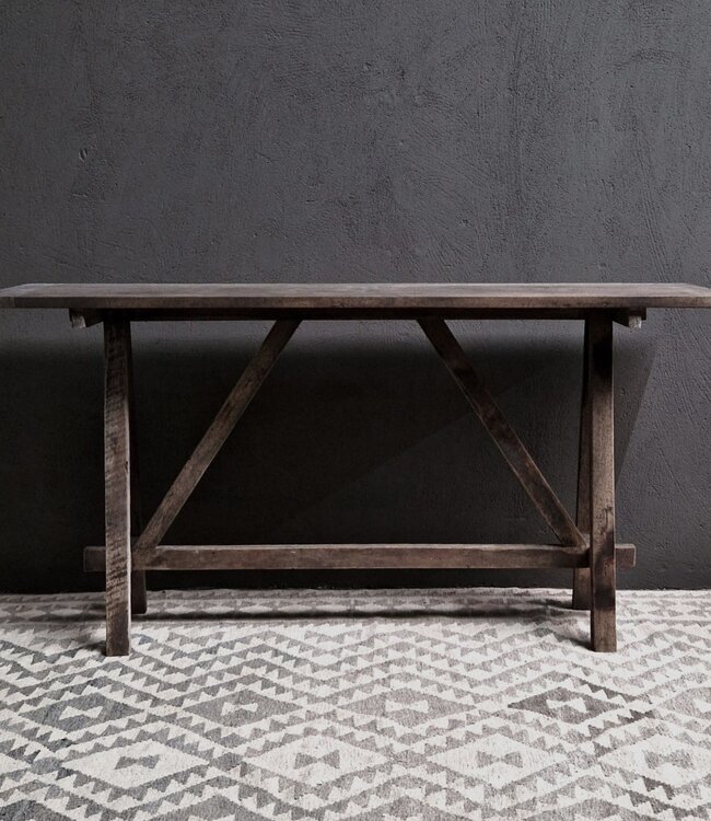 Luksa Home Collection Wandtafel Lei | Antique Grey | H80 x B160 x D40 cm