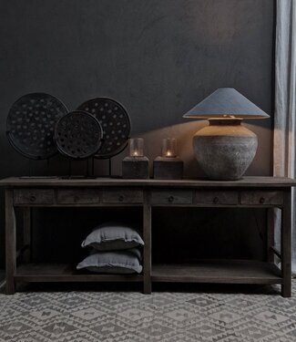 Luksa Home Collection Wandtafel Jensen | Antique Grey | H87 x B240 x D50 cm