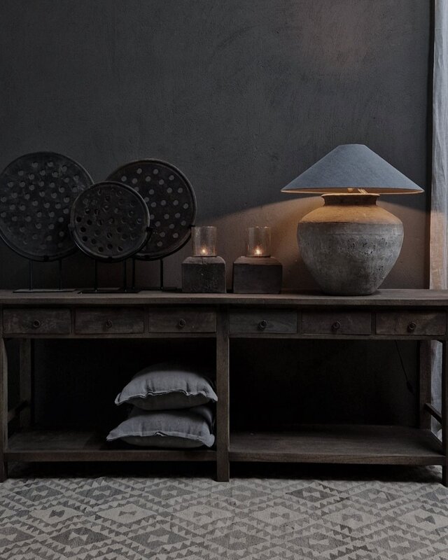 Luksa Home Collection Wandtafel Jensen | Antique Grey | H87 x B240 x D50 cm