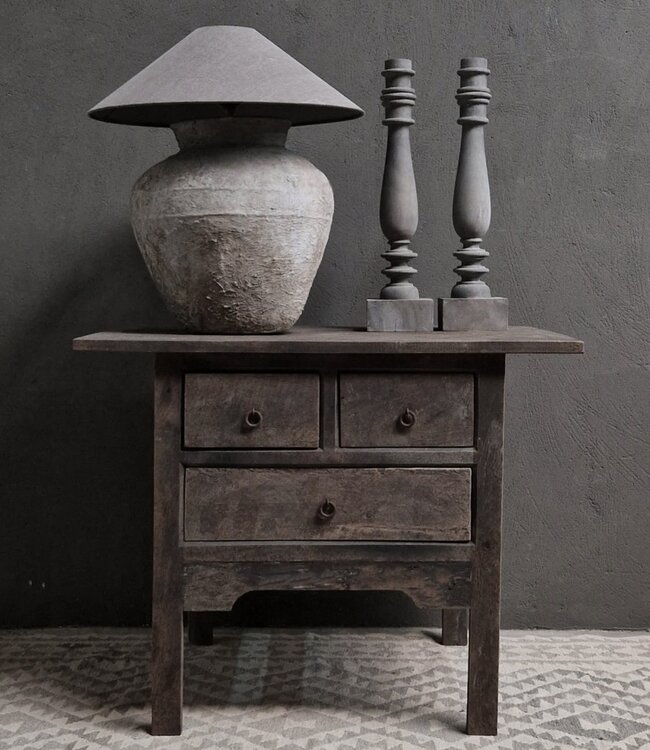 Luksa Home Collection Wandtafel Jamie | Antique Grey | H80 x B100 x D45 cm