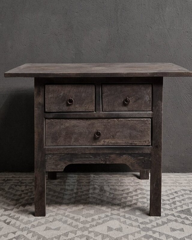 Luksa Home Collection Wandtafel Jamie | Antique Grey | H80 x B100 x D45 cm