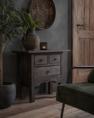 Luksa Home Collection Wandtafel Jamie | Antique Grey | H80 x B100 x D45 cm