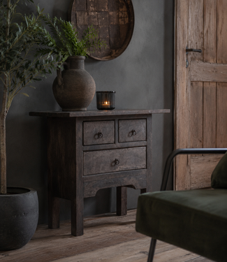 Luksa Home Collection Wandtafel Jamie | Antique Grey | H80 x B100 x D45 cm