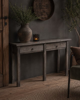 Luksa Home Collection Wandtafel Keen | Antique Grey | H90 x B180 x D46 cm
