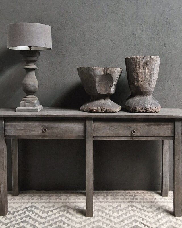 Luksa Home Collection Wandtafel Keen | Antique Grey | H90 x B180 x D46 cm