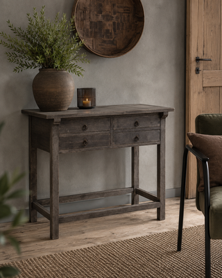 Luksa Home Collection Wandtafel Job | Antique Grey | H90 x B120 x D46 cm