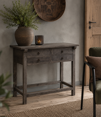 Luksa Home Collection Wandtafel Job | Antique Grey | H90 x B120 x D46 cm