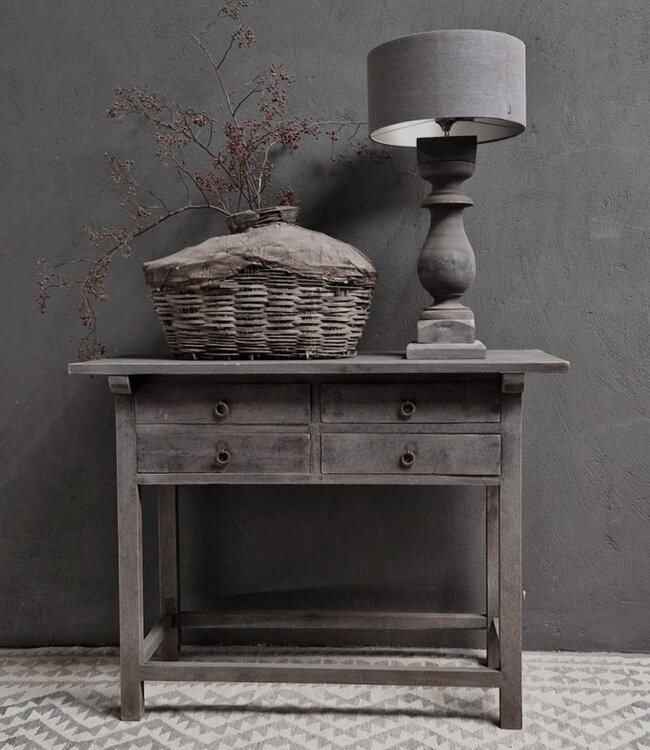 Luksa Home Collection Wandtafel Job | Antique Grey | H90 x B120 x D46 cm