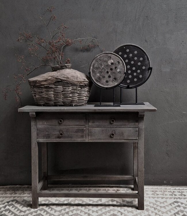 Luksa Home Collection Wandtafel Job | Antique Grey | H90 x B120 x D46 cm