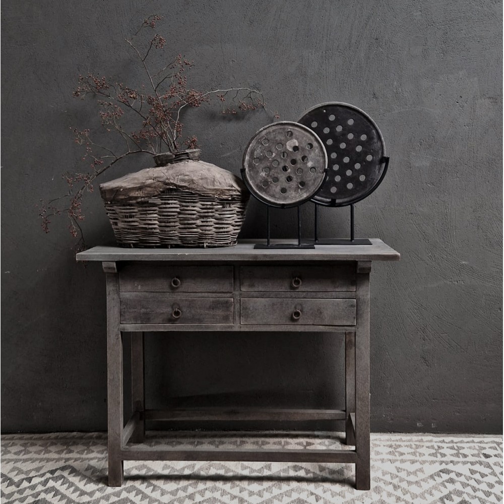 Luksa Home Collection Wandtafel Job | Antique Grey | H90 x B120 x D46 cm