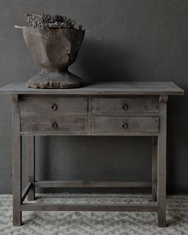Luksa Home Collection Wandtafel Job | Antique Grey | H90 x B120 x D46 cm