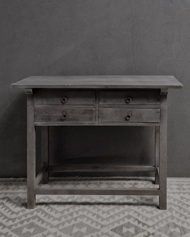 Luksa Home Collection Wandtafel Job | Antique Grey | H90 x B120 x D46 cm
