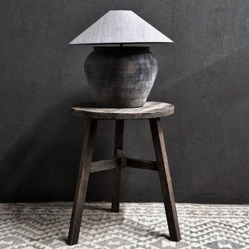 Luksa Home Collection Stoere Bijzettafel/Kruk Yorre | H80 x D60 cm