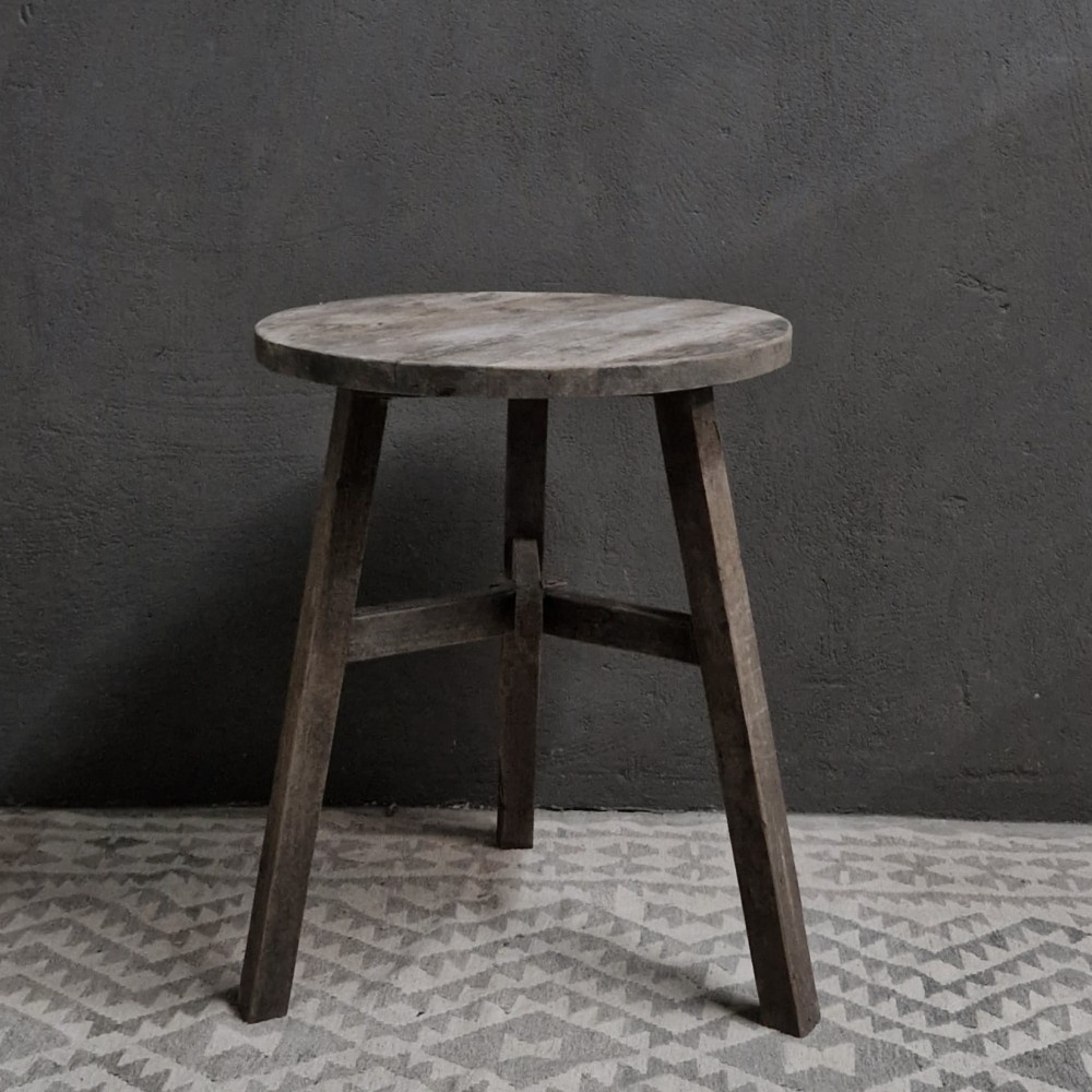 Luksa Home Collection Stoere Bijzettafel/Kruk Yorre | H80 x D60 cm