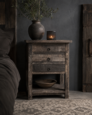 Luksa Home Collection Bijzettafel Suus | Antique Grey | H80 x B50 x D50 cm