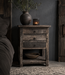 Luksa Home Collection Bijzettafel Suus | Antique Grey | H80 x B50 x D50 cm