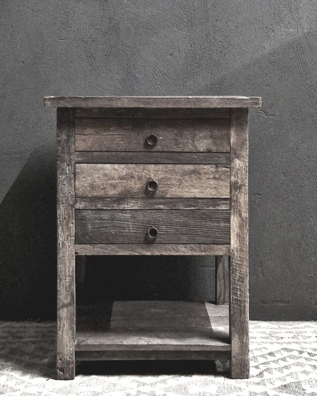 Luksa Home Collection Bijzettafel Suus | Antique Grey | H80 x B50 x D50 cm