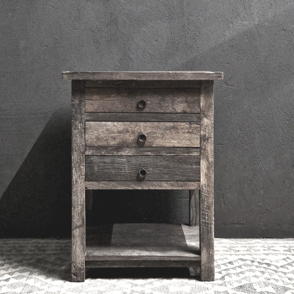 Luksa Home Collection Bijzettafel Suus | Antique Grey | H80 x B50 x D50 cm