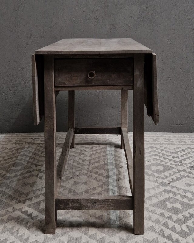 Luksa Home Collection Klaptafel Sepp | Antique Grey | H80 x B110 x D50 cm