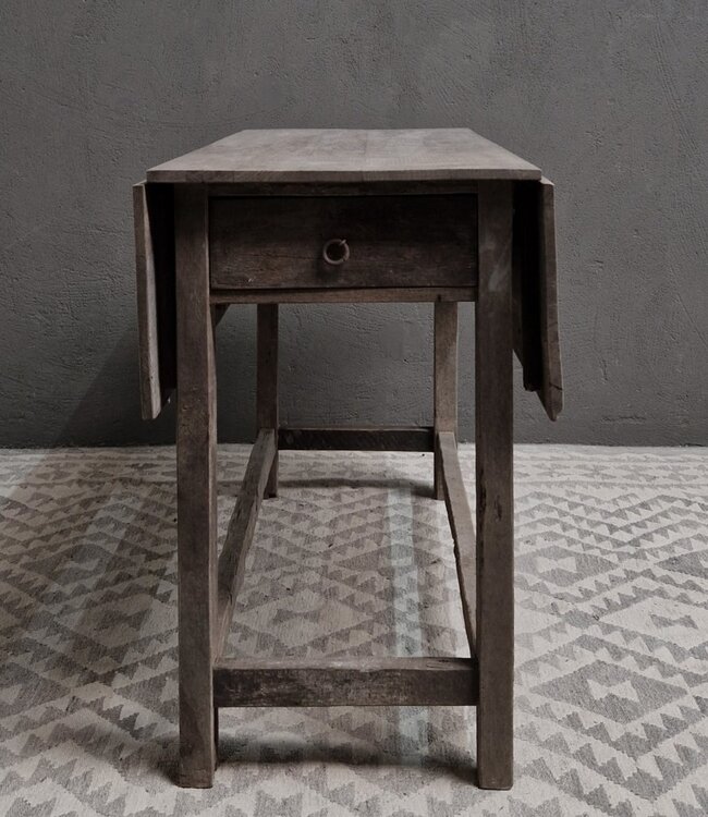 Luksa Home Collection Klaptafel Sepp | Antique Grey | H80 x B110 x D50 cm