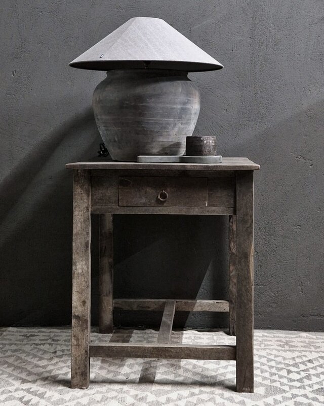Luksa Home Collection Wandtafel Rijk | Antique Grey | H75 x B65 x D65 cm
