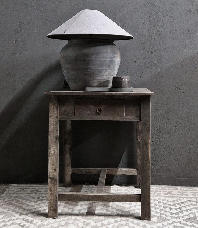 Luksa Home Collection Wandtafel Rijk | Antique Grey | H75 x B65 x D65 cm