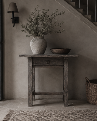 Luksa Home Collection Wandtafel Babet | Antique Grey | H80 x B80 x D40 cm