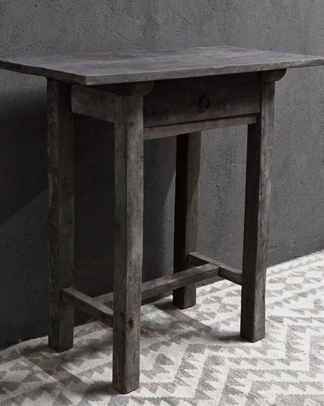 Luksa Home Collection Wandtafel Babet | Antique Grey | H80 x B80 x D40 cm