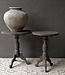 Luksa Home Collection Houten Wijntafel Bas | Antique Grey | D70 cm