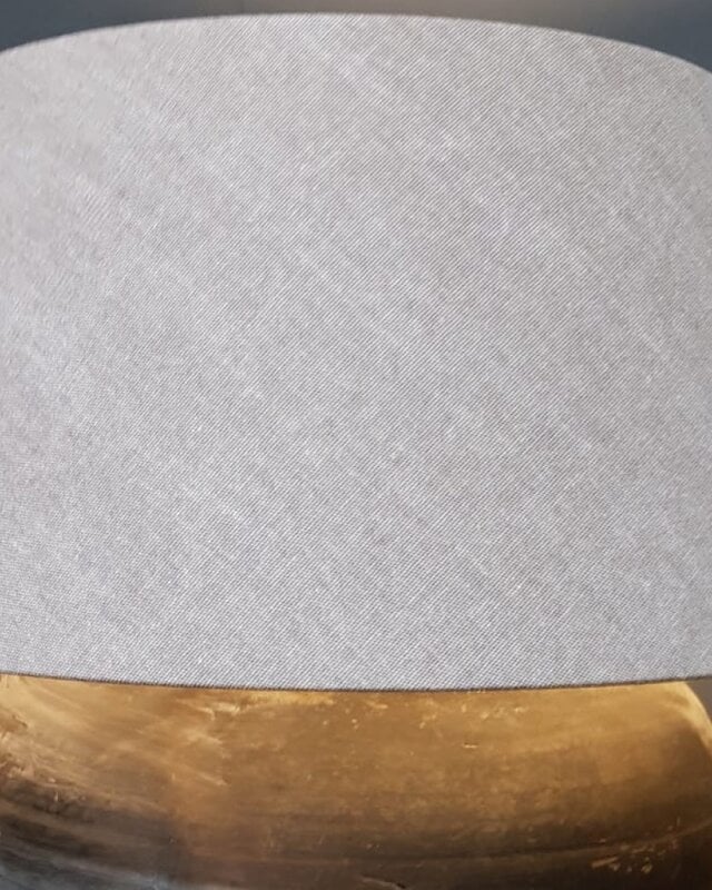 Luksa Home Collection Lampenkap Taps | Taupe | Katoen | 4 Maten