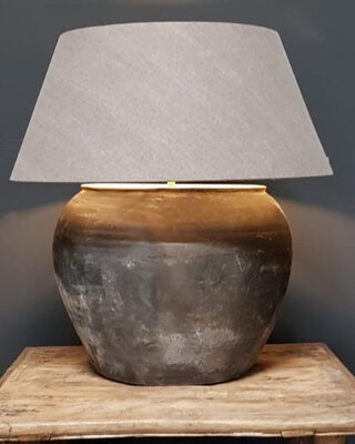 Luksa Home Collection Lampenkap Taps | Taupe | Katoen | 4 Maten
