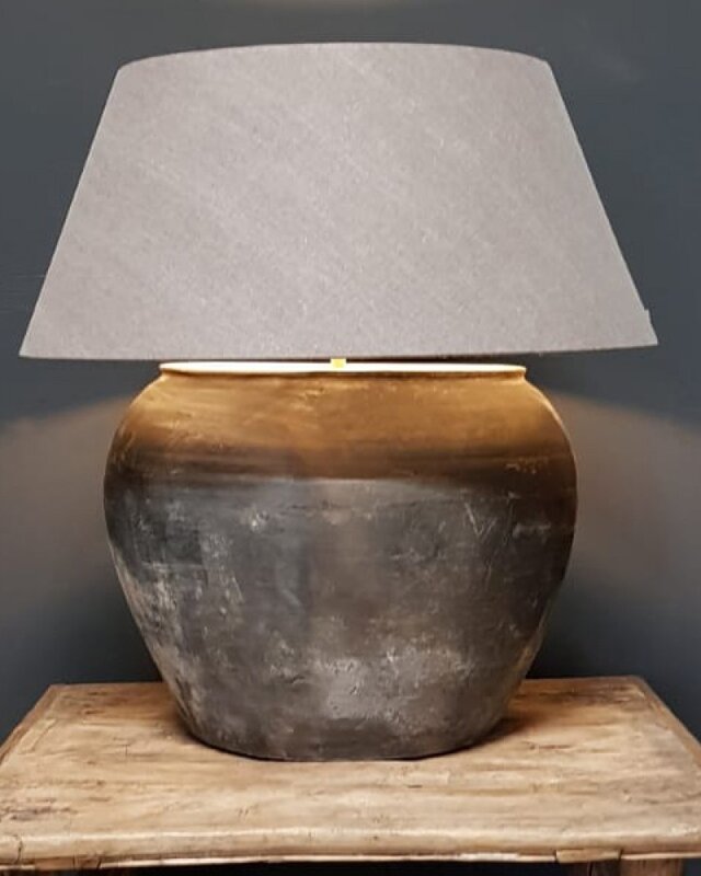Luksa Home Collection Lampenkap Taps | Taupe | Katoen | 4 Maten