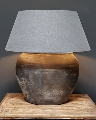 Luksa Home Collection Lampenkap Taps | Antraciet | Katoen | 4 Maten