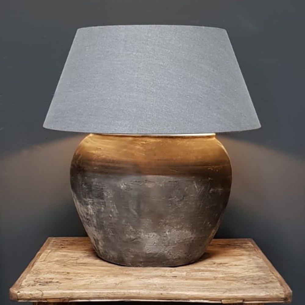 Luksa Home Collection Lampenkap Taps | Antraciet | Katoen | 4 Maten