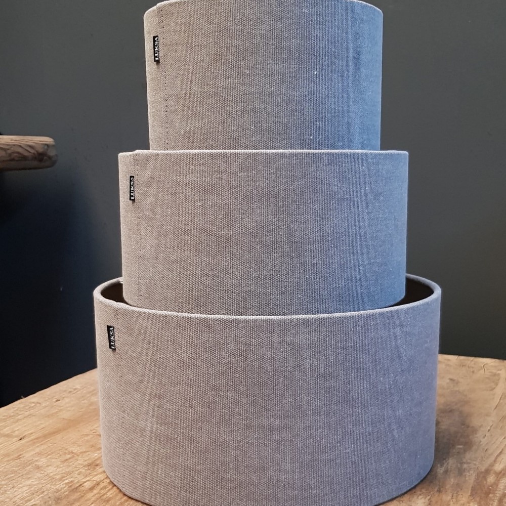 Luksa Home Collection Lampenkap | Cilinder | Antraciet | 5 Afmetingen