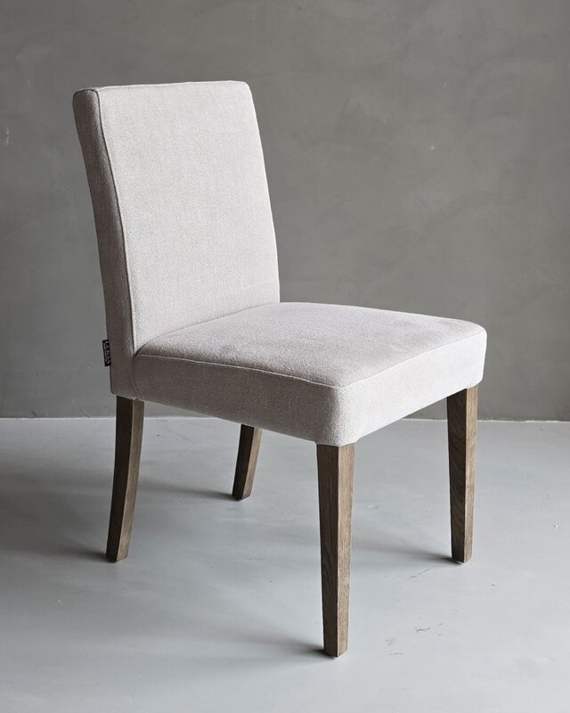 Luksa Home Collection Eetkamerstoel Nora | 100% Linnen - Taupe Of Beige