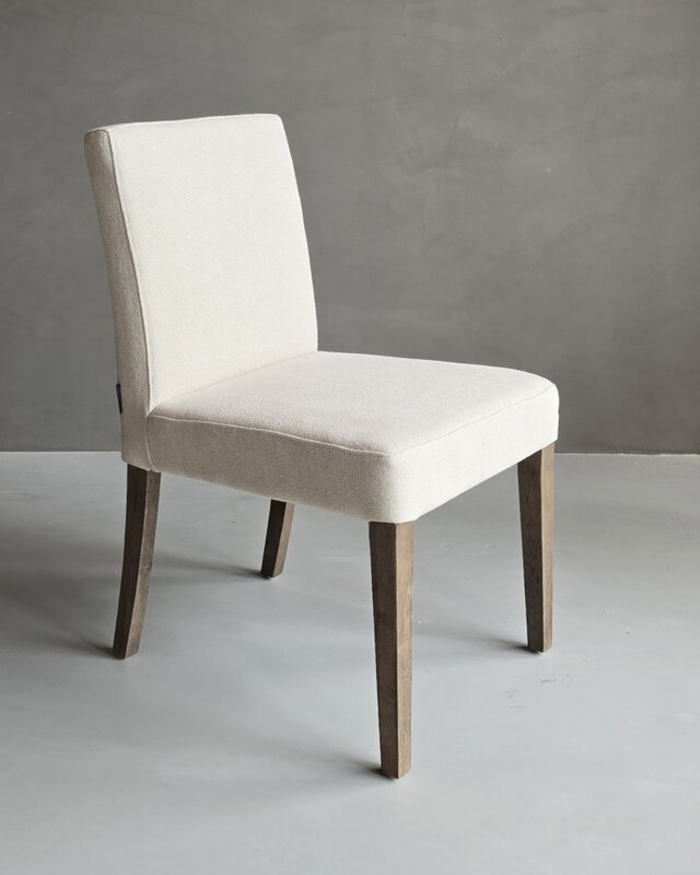 Luksa Home Collection Eetkamerstoel Nora | 100% Linnen - Taupe Of Beige