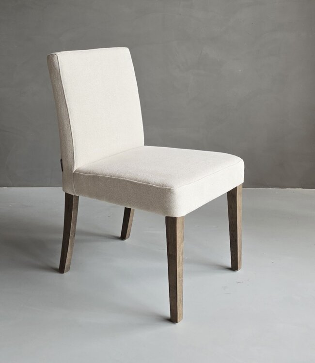 Luksa Home Collection Eetkamerstoel Nora | 100% Linnen - Taupe Of Beige