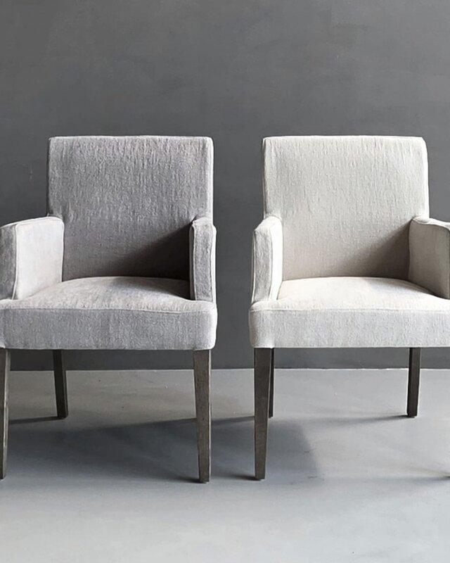 Luksa Home Collection Stoel Emma | 100% Linnen | H88 cm | 2 Kleuren