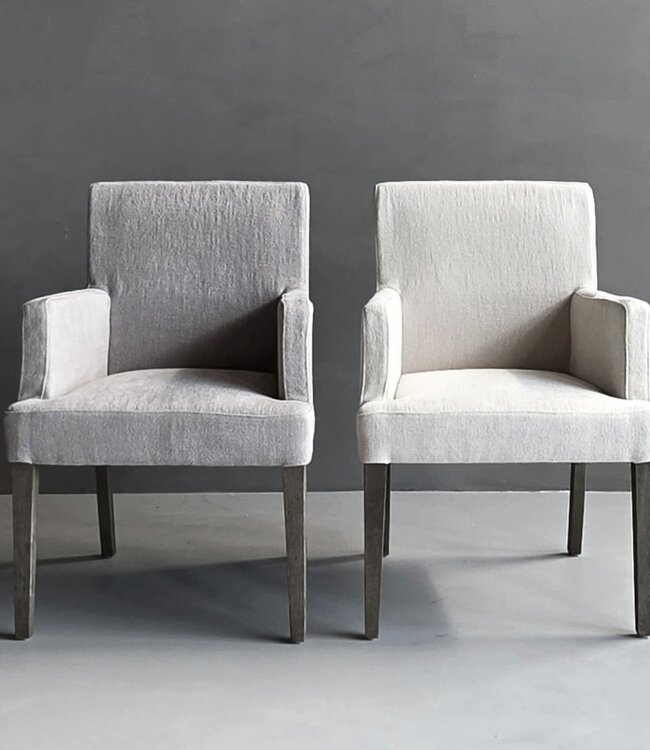 Luksa Home Collection Stoel Emma | 100% Linnen | H88 cm | 2 Kleuren