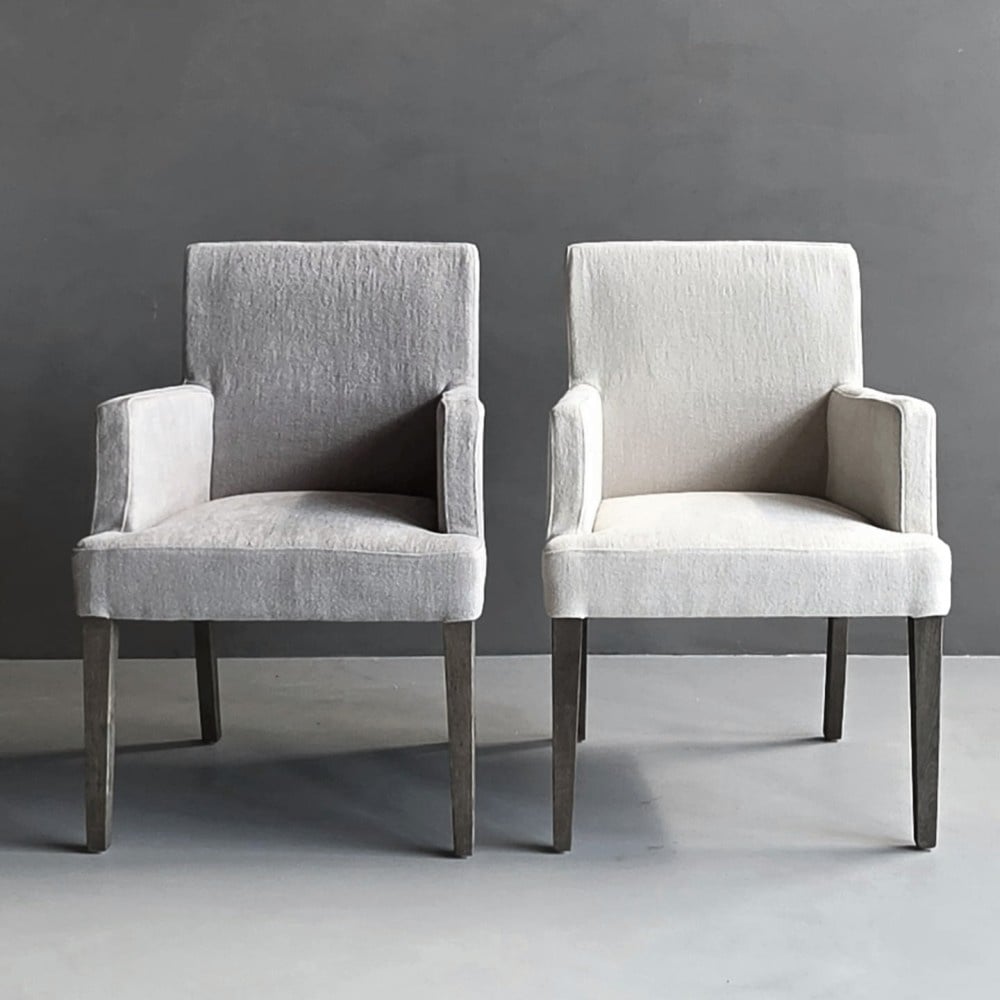 Luksa Home Collection Stoel Emma | 100% Linnen | H88 cm | 2 Kleuren