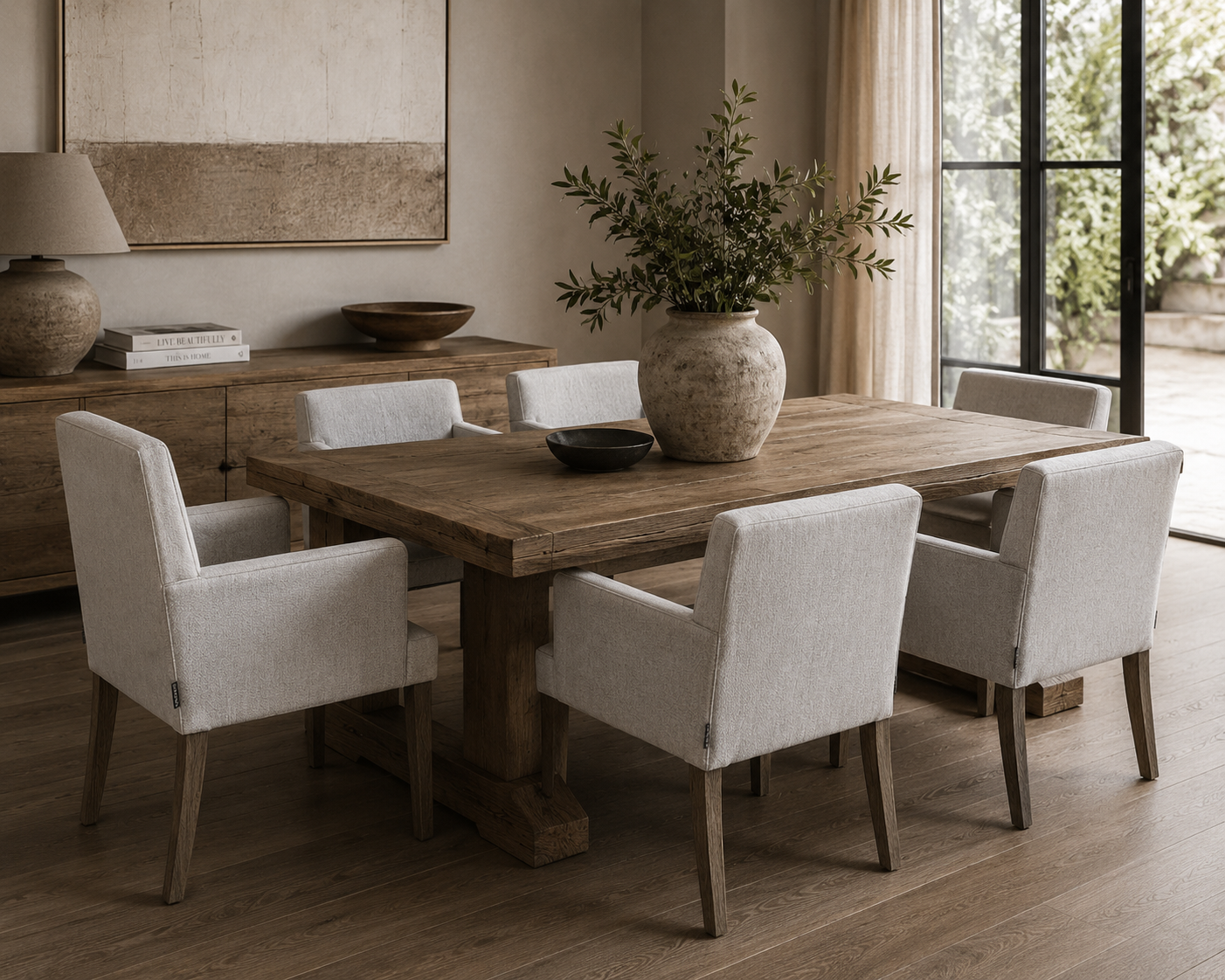 Luksa Home Collection Stoel Emma | 100% Linnen | H88 cm | 2 Kleuren